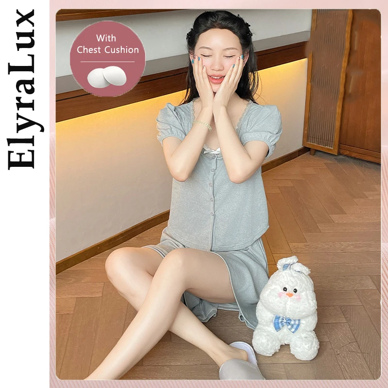 ElyraLux Women Ice Silk Pajamas Set Two-Piece Sets Sleepwear Soft Loungewear Shrink cuffs Loose Shirt Comfortable Homewear
ElyraLux Women Ice Silk Pajamas Set Two-Piece Sets Sleepwear Soft Loungewear Shrink cuffs Loose Shirt Comfortable Homewear