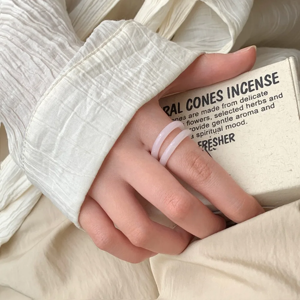 Plastic Resin Ring Round Glass/Lucite Acetic Acid Finger Ring Geometric Transparent Imitation Jade Rings Lady
Plastic Resin Ring Round Glass/Lucite Acetic Acid Finger Ring Geometric Transparent Imitation Jade Rings Lady