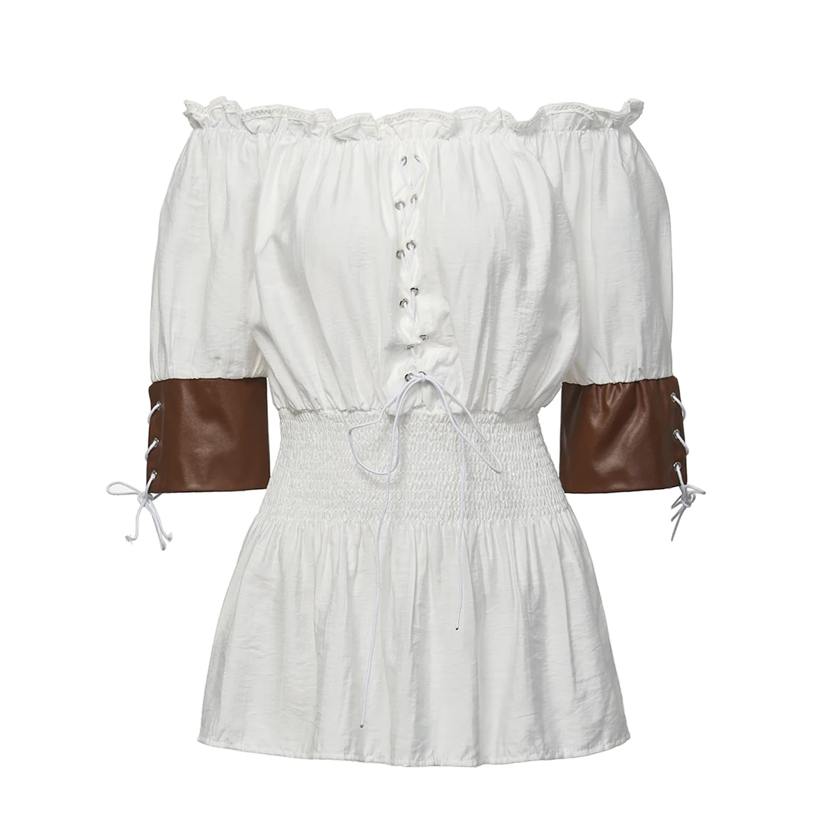 Women Pirate Shirt Female Medieval Renaissance Half Sleeve Shoulder Off Blouse Tops
Women Pirate Shirt Female Medieval Renaissance Half Sleeve Shoulder Off Blouse Tops