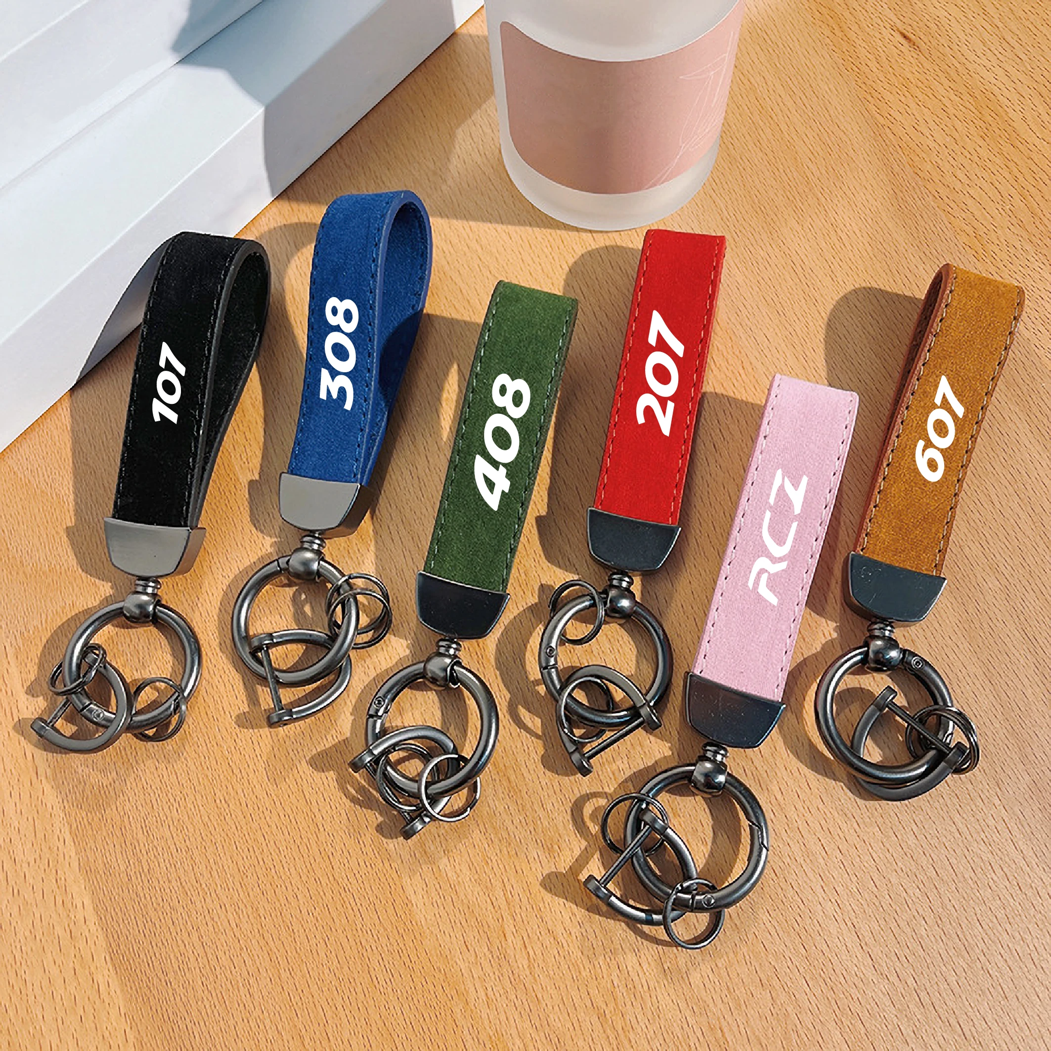 Luxury Leather Keychain Car KeyRing Apply for Peugeot 107 206 208 308 307 207 208 407 508 2008 3008 4008 5008 Auto Accessories
Luxury Leather Keychain Car KeyRing Apply for Peugeot 107 206 208 308 307 207 208 407 508 2008 3008 4008 5008 Auto Accessories