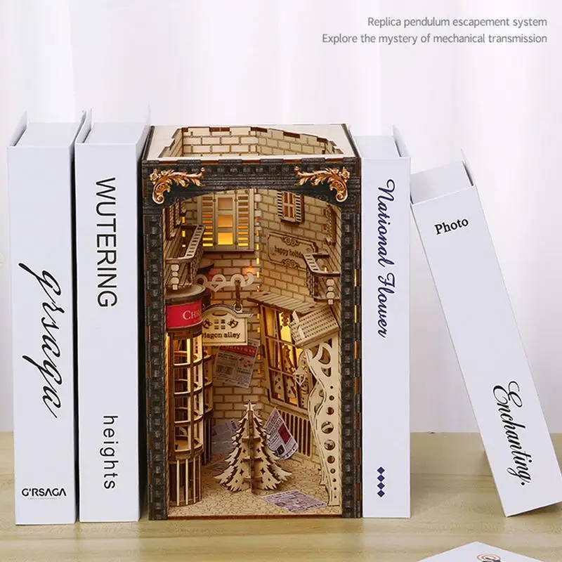 DIY книжный уголок, комплект, креативная 3D деревянная головоломка, подставки для книг, церковная модель, миниатюрный кукольный домик, поделки со светом, украшение дома
DIY книжный уголок, комплект, креативная 3D деревянная головоломка, подставки для книг, церковная модель, миниатюрный кукольный домик, поделки со светом, украшение дома