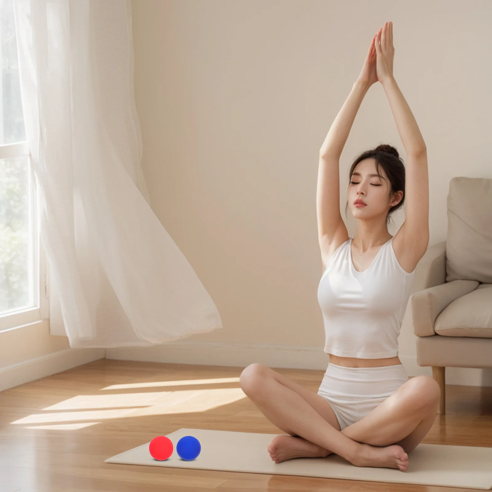 2 шт. круглые силиконовые массажные шарики, твердые 63 мм для фитнеса, йоги, расслабления мышц, портативный массажный роликовый шарик для спины и ног
2 шт. круглые силиконовые массажные шарики, твердые 63 мм для фитнеса, йоги, расслабления мышц, портативный массажный роликовый шарик для спины и ног