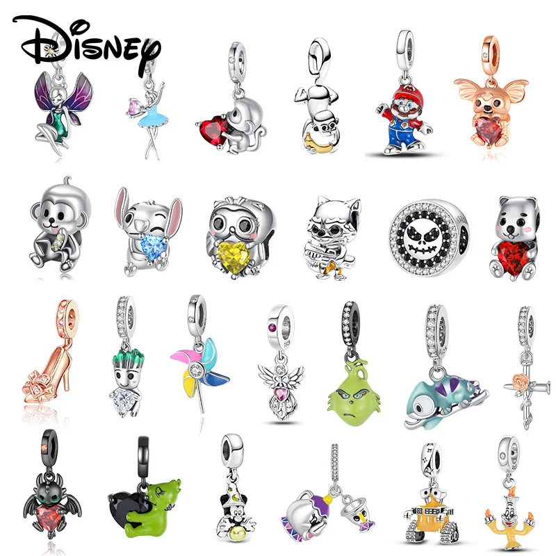 Серебряный кулон Disney 925 пробы с изображением феи Тинкербелл и Стича, украшенный кристаллами, для создания браслетов и ожерелий своими руками, для девочек
Серебряный кулон Disney 925 пробы с изображением феи Тинкербелл и Стича, украшенный кристаллами, для создания браслетов и ожерелий своими руками, для девочек