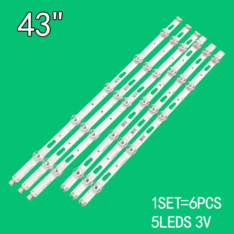 6PCS(3A+3B) 5+5LEDs 3V For 43" TV JL.D430A1330-408AR-M LM41-00889A LM41-00907A Un43tu7000g Un43tu8000g UA43TU7000 UA43TU8000
6PCS(3A+3B) 5+5LEDs 3V For 43" TV JL.D430A1330-408AR-M LM41-00889A LM41-00907A Un43tu7000g Un43tu8000g UA43TU7000 UA43TU8000
