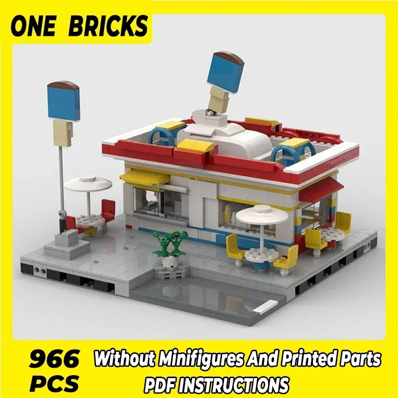 Technical Moc Bricks Urban Street View Model Ice Cream Shop Modular Building Blocks Gifts Toys For Children DIY Sets Assembling
Technical Moc Bricks Urban Street View Model Ice Cream Shop Modular Building Blocks Gifts Toys For Children DIY Sets Assembling