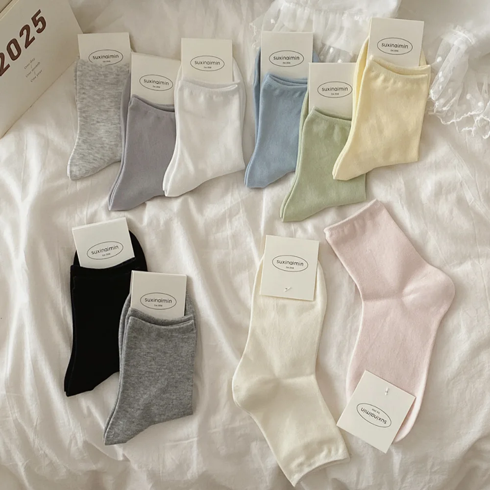 Solid Color Women Socks Spring Summer Cotton Thin Breathable Black White Gray Low Tube Socks Casual Streetwear Cotton Ankle Sock
Solid Color Women Socks Spring Summer Cotton Thin Breathable Black White Gray Low Tube Socks Casual Streetwear Cotton Ankle Sock