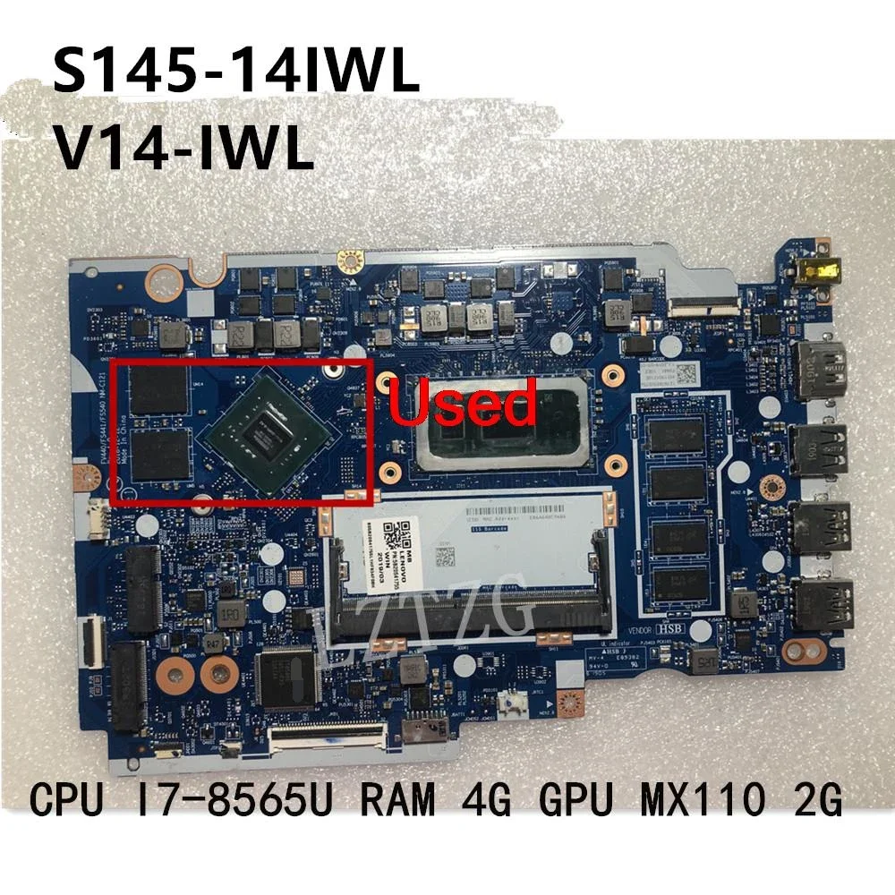 Используется для Lenovo Ideapad S145-14IWL/V14-IWL, материнская плата для ноутбука с процессором I7-8565 RAM 4G GPU MX110 2G 5B20S41755
Используется для Lenovo Ideapad S145-14IWL/V14-IWL, материнская плата для ноутбука с процессором I7-8565 RAM 4G GPU MX110 2G 5B20S41755