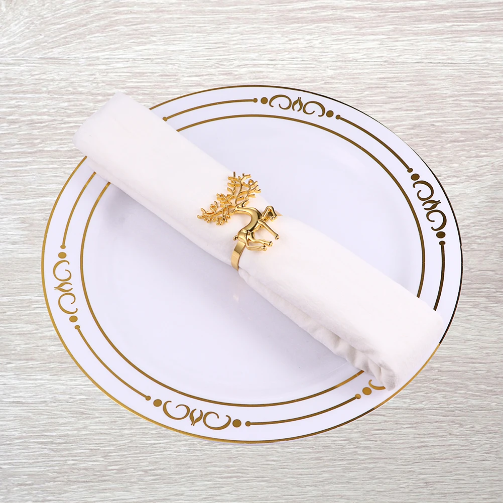 4pcs Christmas Deer Napkin Rings Alloy Plated Elegant Table Decoration Party Wedding Holiday Reusable Napkin Holders
4pcs Christmas Deer Napkin Rings Alloy Plated Elegant Table Decoration Party Wedding Holiday Reusable Napkin Holders