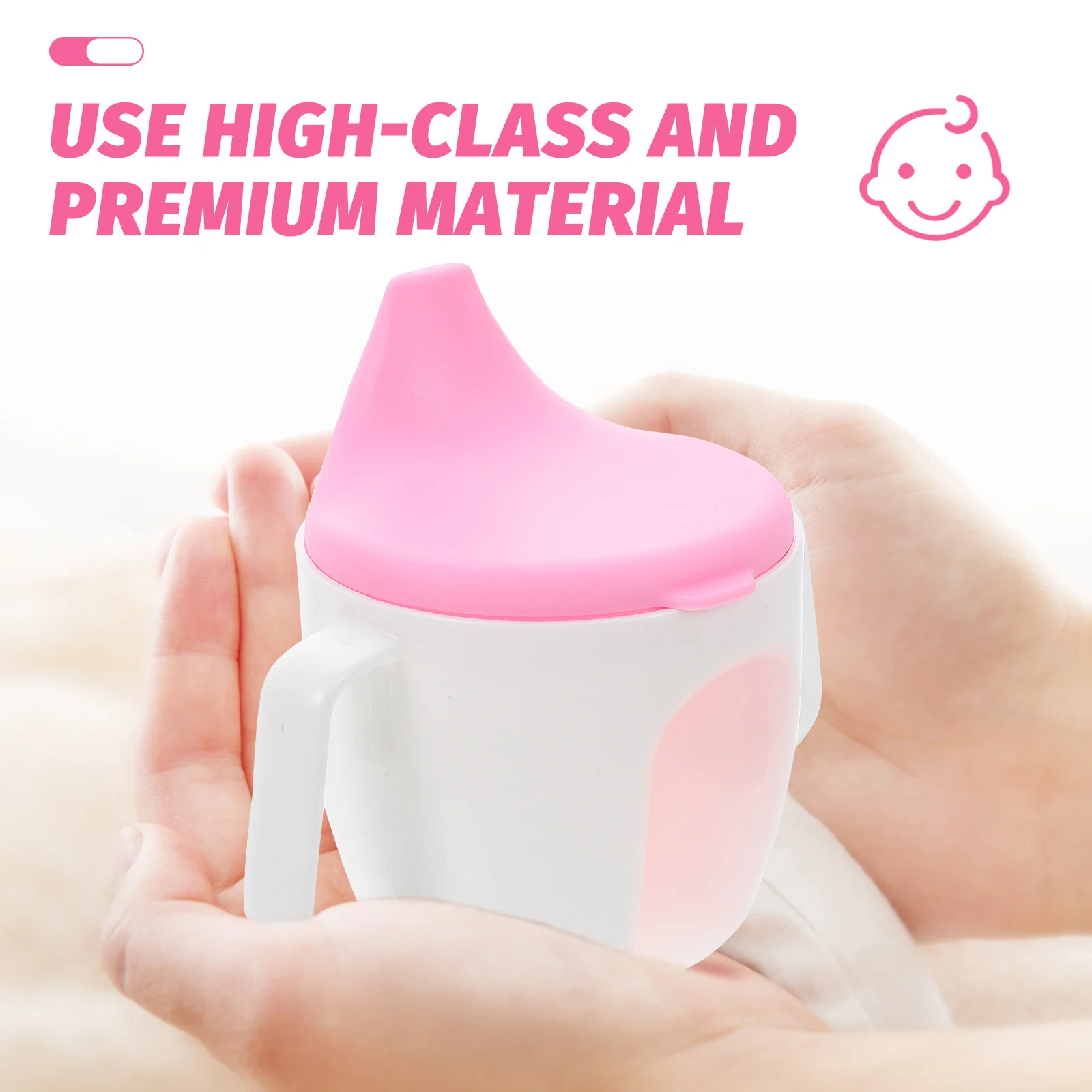 Чашка для воды для малышей, детская чашка-непроливайка, анти-дусель, удобная ручка, безопасный материал премиум-класса, большой рот
Чашка для воды для малышей, детская чашка-непроливайка, анти-дусель, удобная ручка, безопасный материал премиум-класса, большой рот