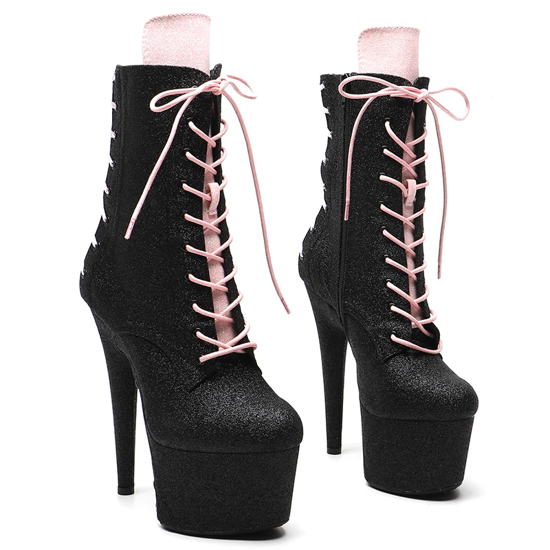 Leecabe 17CM/7inches Glitter upper Pole dancing shoes High Heel platform Pole Dance boot
Leecabe 17CM/7inches Glitter upper Pole dancing shoes High Heel platform Pole Dance boot