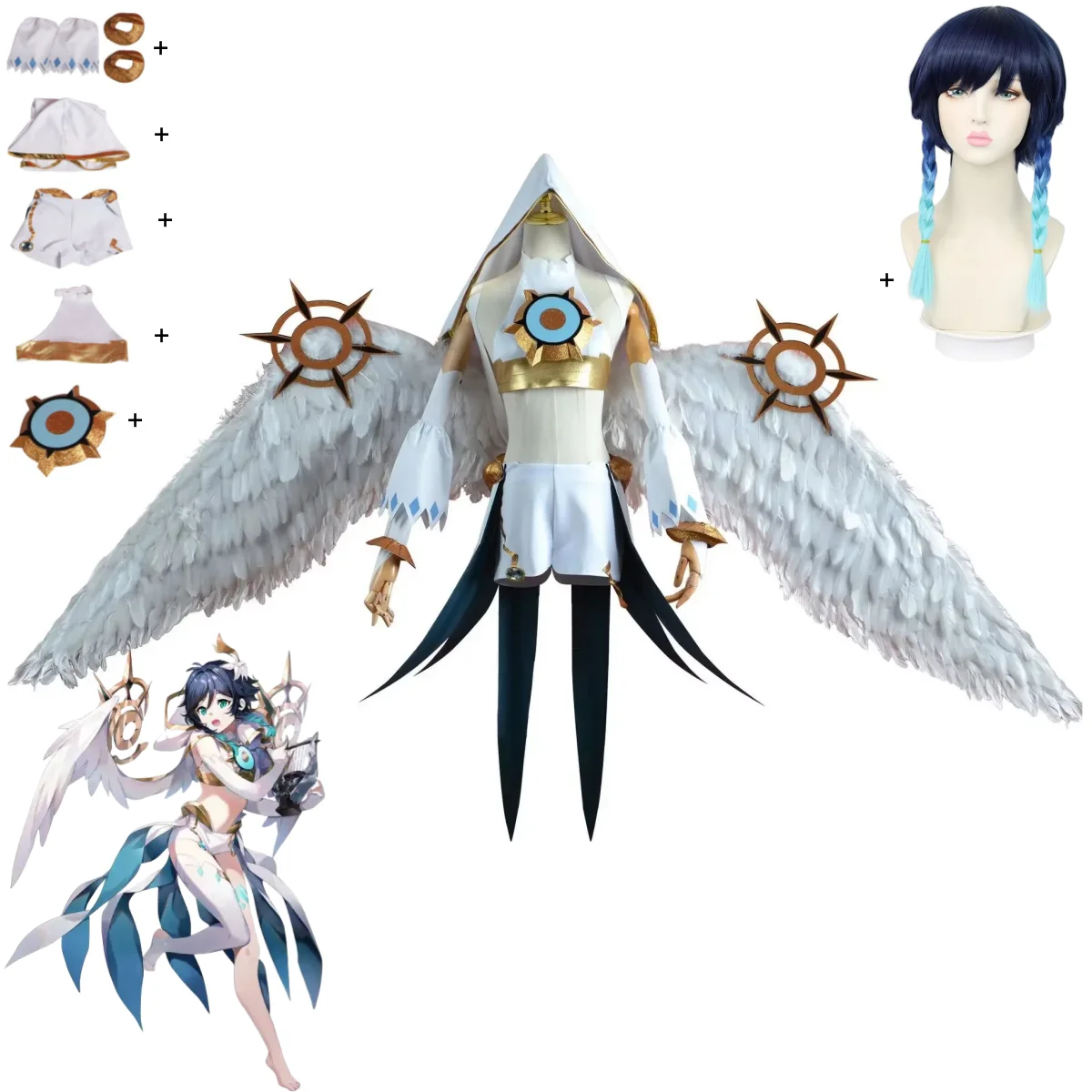 Костюм для косплея Game Venti Barbatos, аниме-костюм Mondstadt The Seven Gods, шаль, униформа, крылья, парик, для мужчин и женщин, на Хэллоуин и карнавал, 2026
Костюм для косплея Game Venti Barbatos, аниме-костюм Mondstadt The Seven Gods, шаль, униформа, крылья, парик, для мужчин и женщин, на Хэллоуин и карнавал, 2026