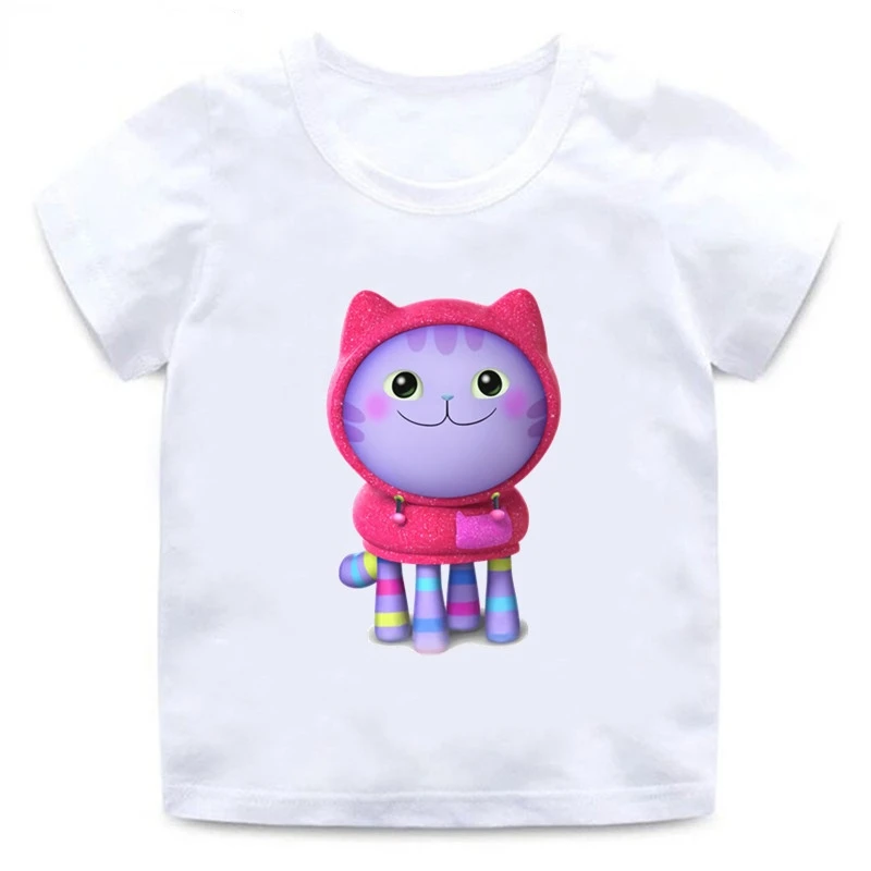 Fashion Cartoon Gabbys Doll House Print Kids T Shirt Cute Summer Top Girls Clothes White DIY Custom Tshirt Children T-shirts
Fashion Cartoon Gabbys Doll House Print Kids T Shirt Cute Summer Top Girls Clothes White DIY Custom Tshirt Children T-shirts