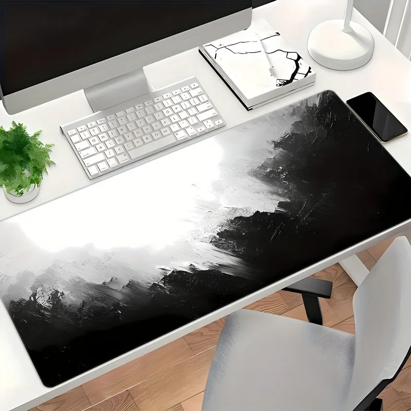 Large Black and White Oil Painting Gaming Mouse Pad, Non-slip Rubber Base, Precise Edges, Suitable for Work and Entertainment
Large Black and White Oil Painting Gaming Mouse Pad, Non-slip Rubber Base, Precise Edges, Suitable for Work and Entertainment