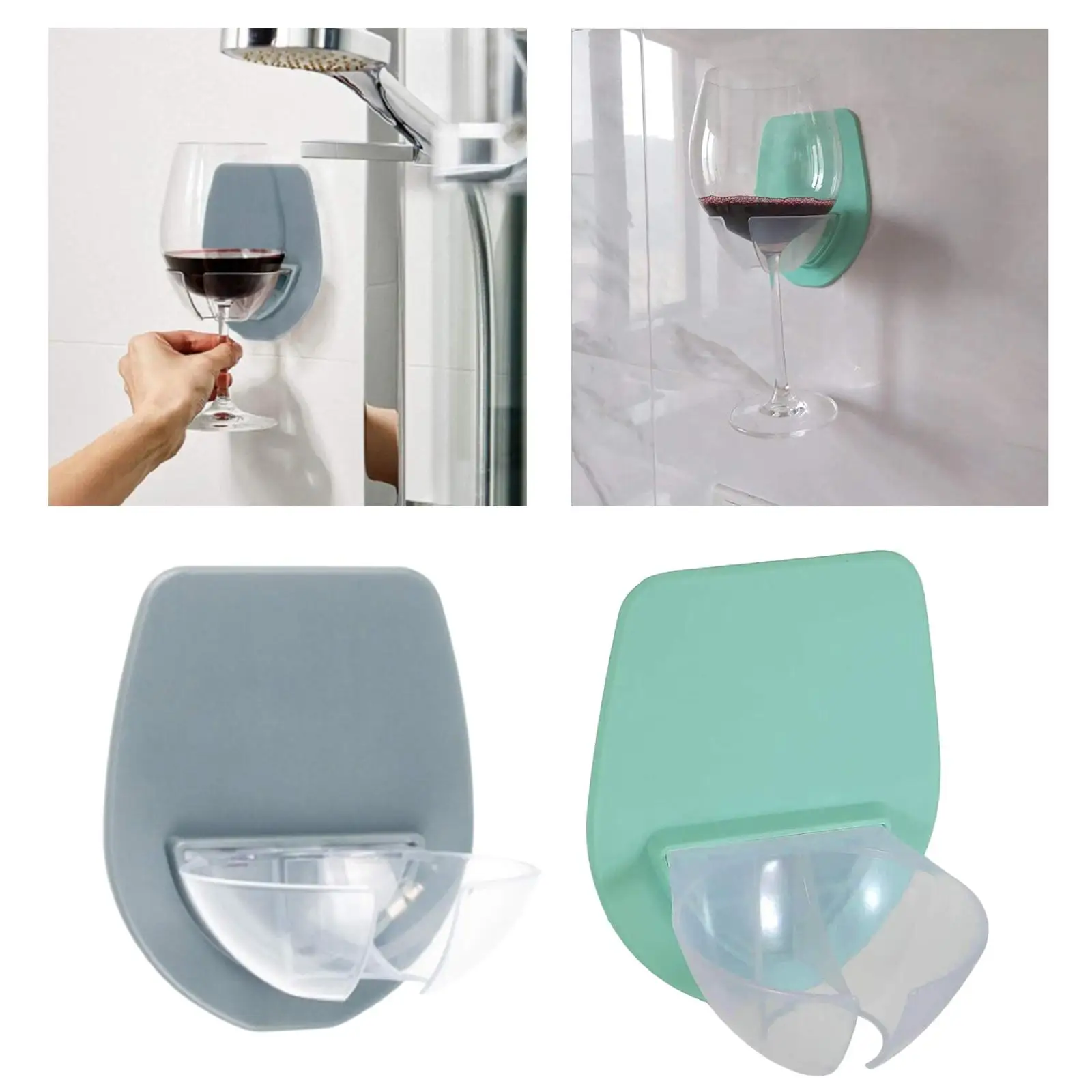 Portable Plastic Wall Mount Wine Glass Holder for Bath Shower Wine Glass Sticky Wine Accessories for Wine Drinks
Portable Plastic Wall Mount Wine Glass Holder for Bath Shower Wine Glass Sticky Wine Accessories for Wine Drinks