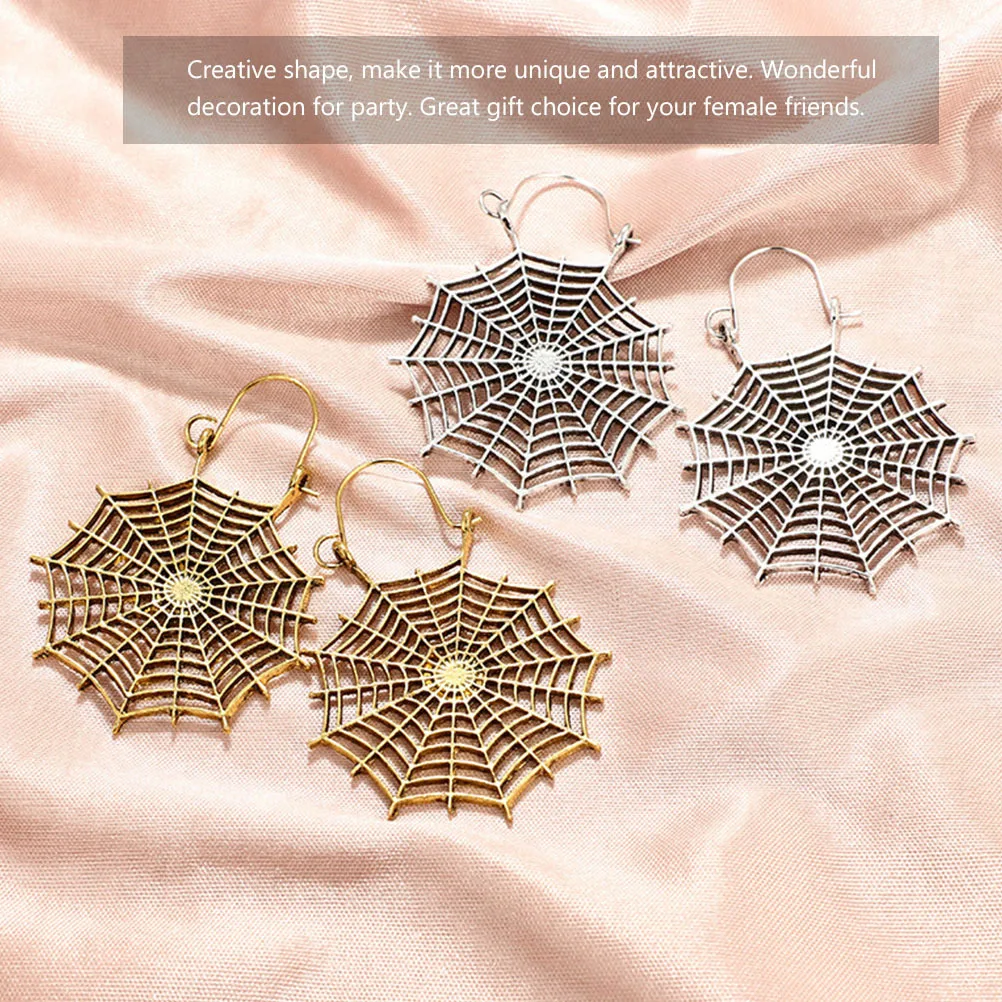 1Pair Spider Web Shape Earrings Simple Style Women Eardrops Alloy Material Creative Party Decorative Jewelry Punk Style Earrings
1Pair Spider Web Shape Earrings Simple Style Women Eardrops Alloy Material Creative Party Decorative Jewelry Punk Style Earrings