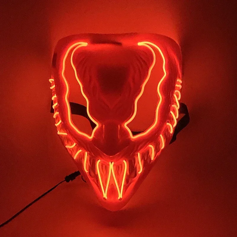 2024 Halloween Wireless Rave Mask Decor Luminous LED Purge Mask Neon Light Glowing For Carnival Dark Night
2024 Halloween Wireless Rave Mask Decor Luminous LED Purge Mask Neon Light Glowing For Carnival Dark Night