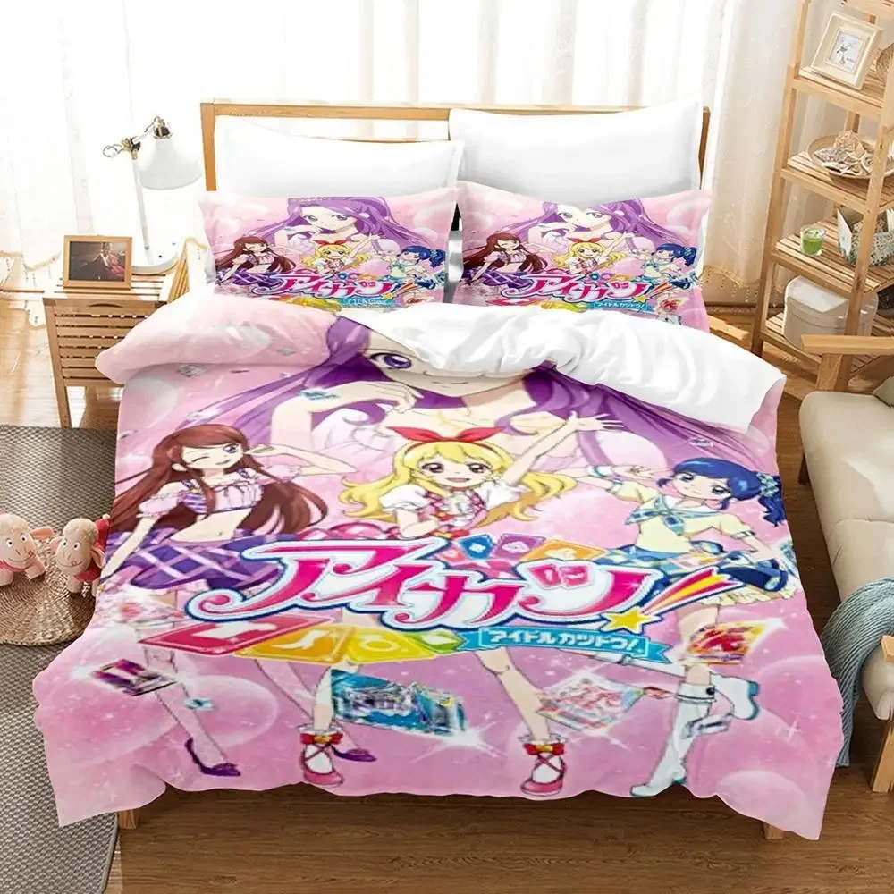 2024 Aikatsu! Bedding Set Single Twin Full Queen King Size Bed Set Adult Kid Bedroom Duvet cover Sets 3D Print Anime Bed Sheet
2024 Aikatsu! Bedding Set Single Twin Full Queen King Size Bed Set Adult Kid Bedroom Duvet cover Sets 3D Print Anime Bed Sheet