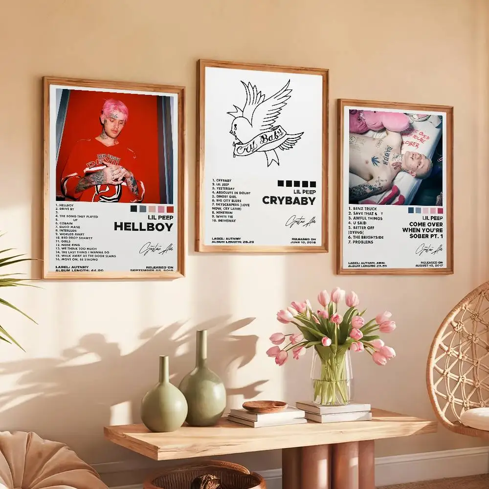 Singer Lil Peep Poster Paintings Self Adhesive Prints Home Bedroom Living Room Decor Vintage Gift
Singer Lil Peep Poster Paintings Self Adhesive Prints Home Bedroom Living Room Decor Vintage Gift