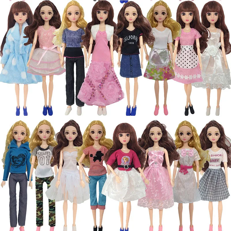 Fashionable Dress Skirt T-Shirt Pants Clothing For Barbie Doll Clothes 11.8 Inch Doll Accessories Girls Toy Gifts Doll Clothes 
Fashionable Dress Skirt T-Shirt Pants Clothing For Barbie Doll Clothes 11.8 Inch Doll Accessories Girls Toy Gifts Doll Clothes