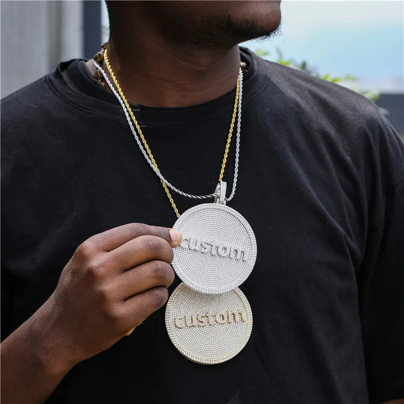 Custom Letters Pendants Necklace HIP Hop Full CZ Stone Bling Iced Out Big Round Pendants Necklaces for Men Rapper Jewelry
Custom Letters Pendants Necklace HIP Hop Full CZ Stone Bling Iced Out Big Round Pendants Necklaces for Men Rapper Jewelry
