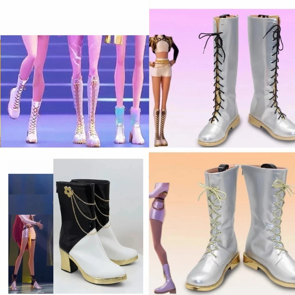 Demon Hunters Cosplay Boots-Gothic Futuristic Kpop Shoes for Zoey Rumi Mira-Heavy Duty Stage Performance&Metaverse Wear
Demon Hunters Cosplay Boots-Gothic Futuristic Kpop Shoes for Zoey Rumi Mira-Heavy Duty Stage Performance&Metaverse Wear