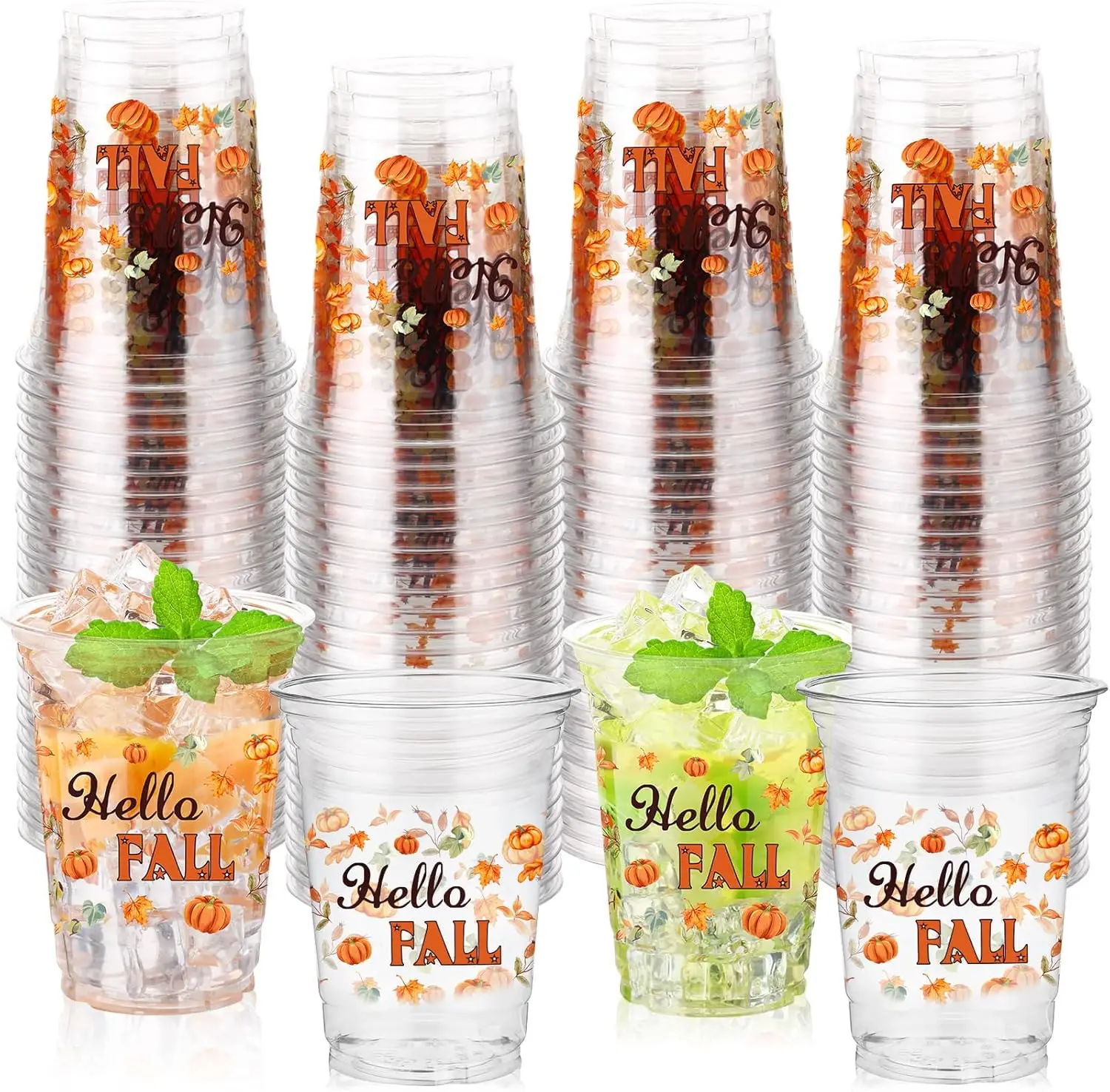 100 Pcs Fall Plastic Cups 16 oz Disposable Clear Fall Cups Bulk Cute Pumpkin Plastic Drinkware for Thanksgiving Party Su
100 Pcs Fall Plastic Cups 16 oz Disposable Clear Fall Cups Bulk Cute Pumpkin Plastic Drinkware for Thanksgiving Party Su