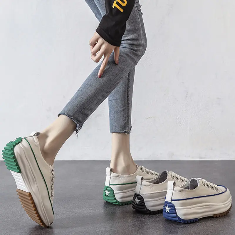 Spring Height Increasing Round toe Versatile Women Platform Causal Shoes Fashion Breathable Sport Designer Sneaker For Daily
Spring Height Increasing Round toe Versatile Women Platform Causal Shoes Fashion Breathable Sport Designer Sneaker For Daily