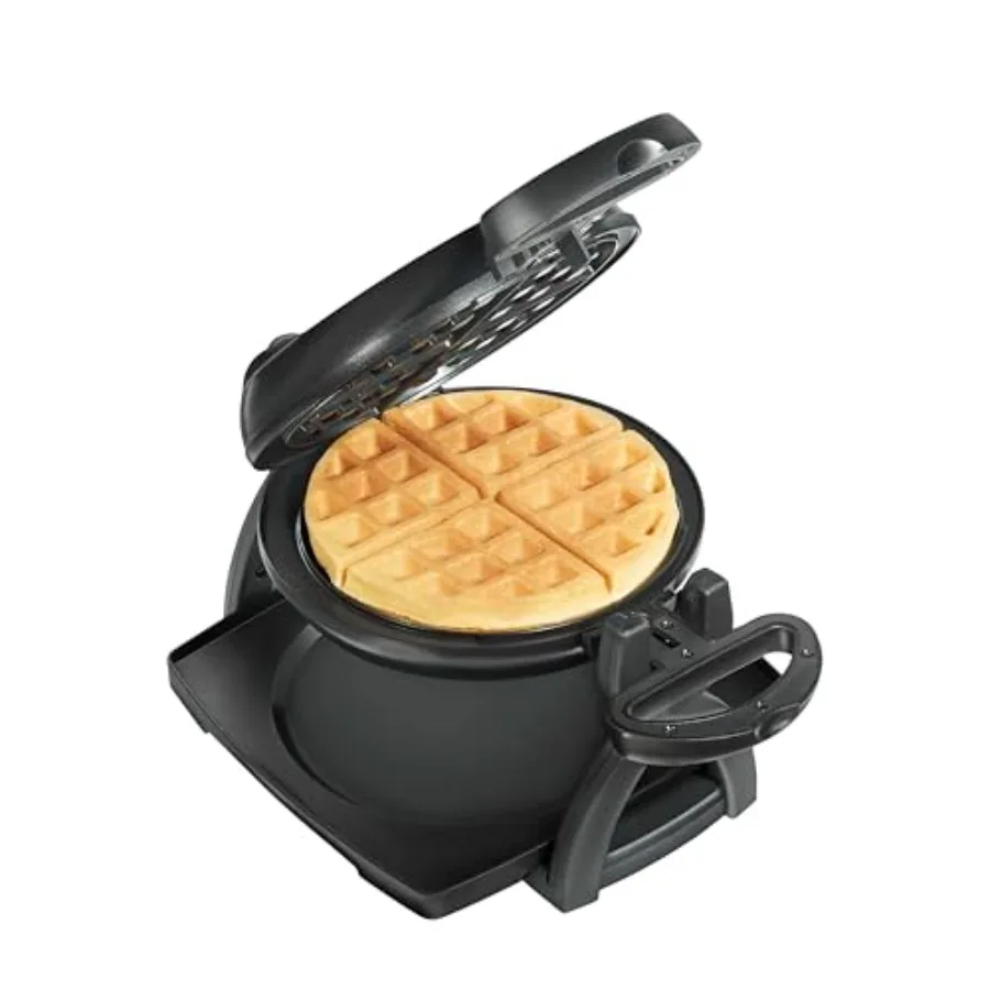 Belgian Waffle Maker with Nonstick Plates Single Flip Cool-Touch Handle and Removable Drip Tray for Easy Cleanup Black 26090PS
Belgian Waffle Maker with Nonstick Plates Single Flip Cool-Touch Handle and Removable Drip Tray for Easy Cleanup Black 26090PS