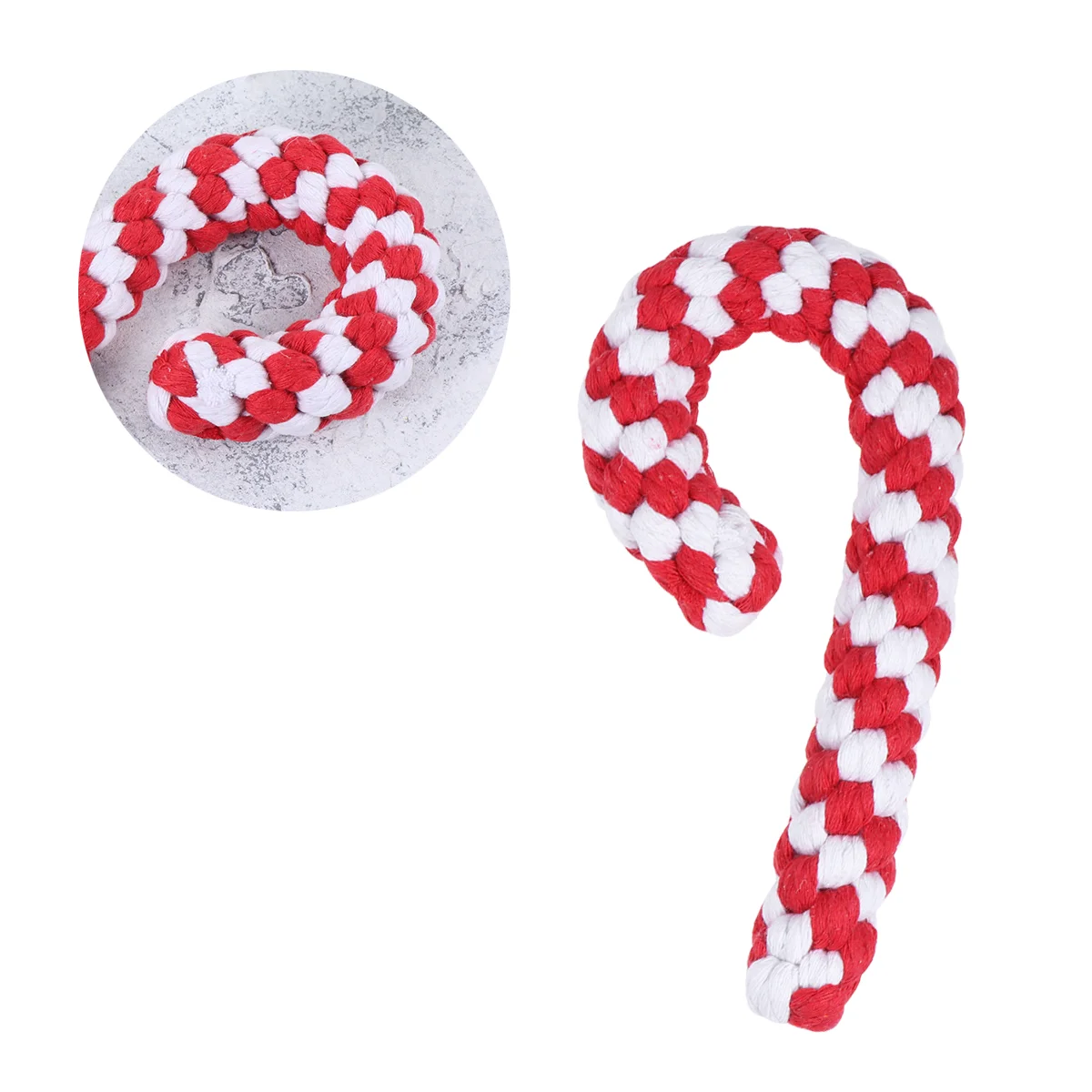 Pet Christmas Cotton String Walking Stick Toys Chew Rope Knot Playthings Molar Tooth Cleaning Bite Rope (Random Color)
Pet Christmas Cotton String Walking Stick Toys Chew Rope Knot Playthings Molar Tooth Cleaning Bite Rope (Random Color)