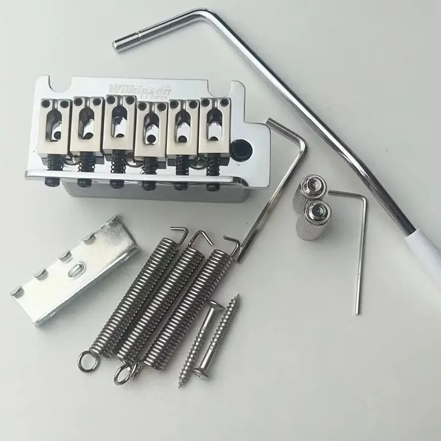 Wilkinson WOV07 2-Point Vintage Tremolo System Chrome Vibrato Bridge for Stra Complete Hardware Kit Included
Wilkinson WOV07 2-Point Vintage Tremolo System Chrome Vibrato Bridge for Stra Complete Hardware Kit Included