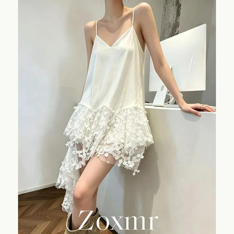 Luxury Gentle Lace Slip Dress Women Summer Vacation Jacquard Puff Dress Korean Casual Sexy Camisole Mini Vestidos New
Luxury Gentle Lace Slip Dress Women Summer Vacation Jacquard Puff Dress Korean Casual Sexy Camisole Mini Vestidos New