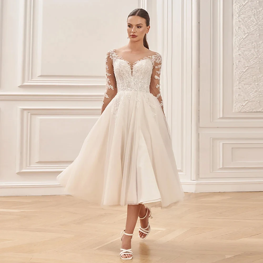 Fashion Strapless Wedding Dresses Full Sleeve Ivory Lace Bridal Gowns Court Train Vestido De Novia Exquisite New Robe De Summer
Fashion Strapless Wedding Dresses Full Sleeve Ivory Lace Bridal Gowns Court Train Vestido De Novia Exquisite New Robe De Summer