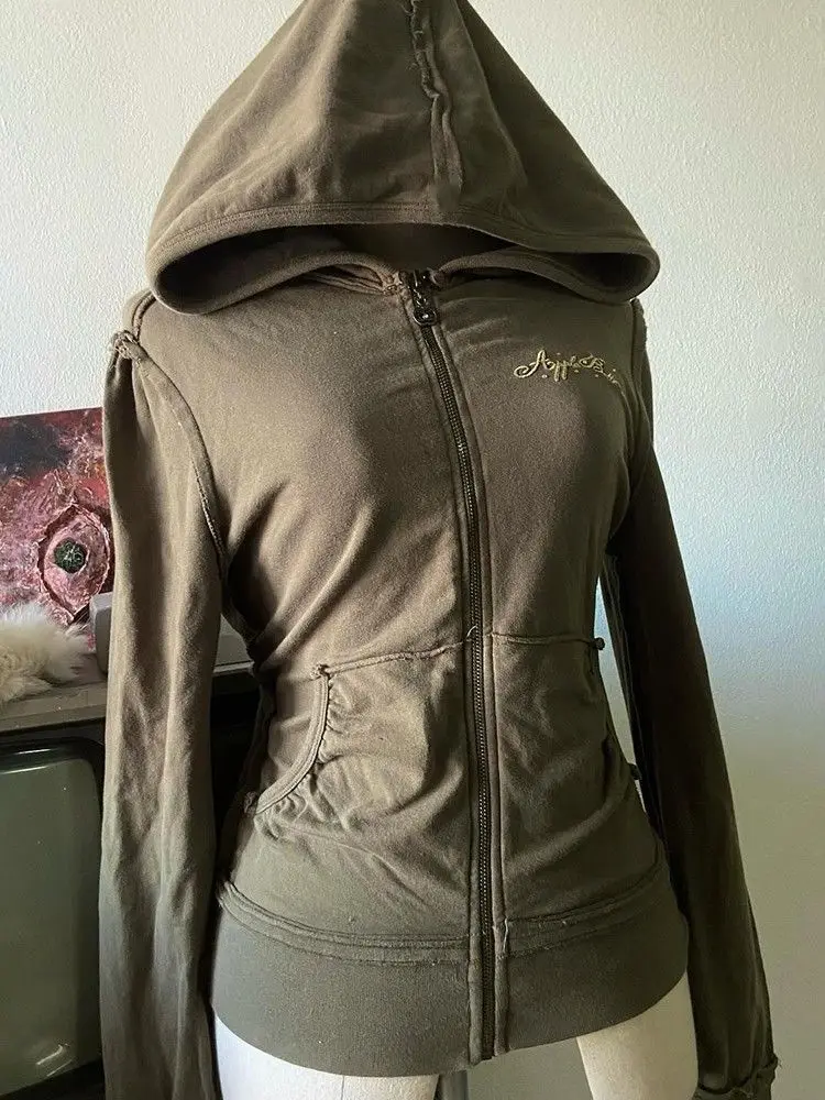 American Vintage Olive Green Zip Up Hoodie Women Spring New Temperament Slim Fit Cardigan Jacket Fashion Spice Girls Streetwear
American Vintage Olive Green Zip Up Hoodie Women Spring New Temperament Slim Fit Cardigan Jacket Fashion Spice Girls Streetwear