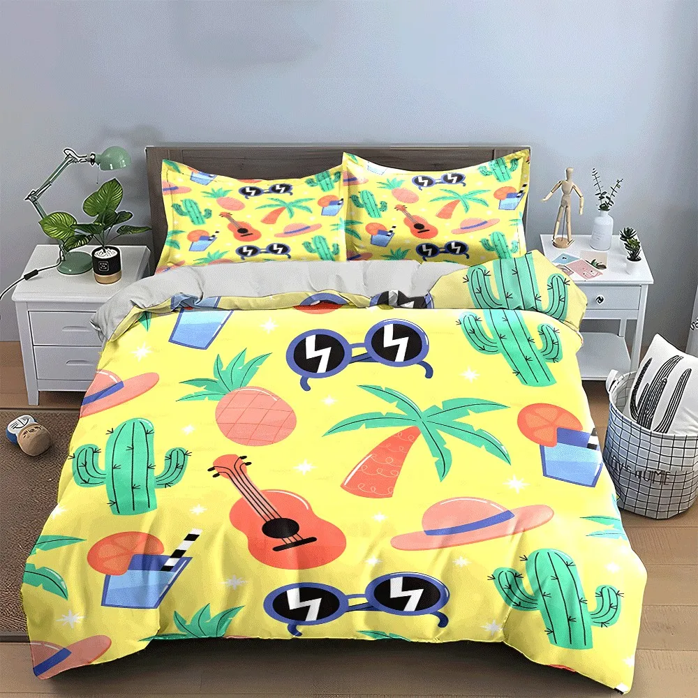 Summer Vibes Tropical Essentials Set Exquisite three-piece bedding set gift for kids and adults
Summer Vibes Tropical Essentials Set Exquisite three-piece bedding set gift for kids and adults