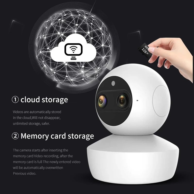 2mp 1080p Yoosee APP Dual Lens Full Color Wireless PTZ IP Dome Camera AI Humanoid Detection Home Security CCTV Baby Monitor
2mp 1080p Yoosee APP Dual Lens Full Color Wireless PTZ IP Dome Camera AI Humanoid Detection Home Security CCTV Baby Monitor