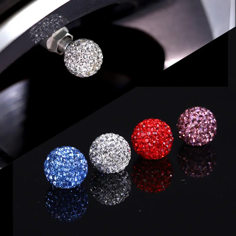 4Pcs Bling Rhinestone Universal Car Tire Valve Crystal Diamond Shining Dustproof Valve Stem Caps Car Accessories
4Pcs Bling Rhinestone Universal Car Tire Valve Crystal Diamond Shining Dustproof Valve Stem Caps Car Accessories