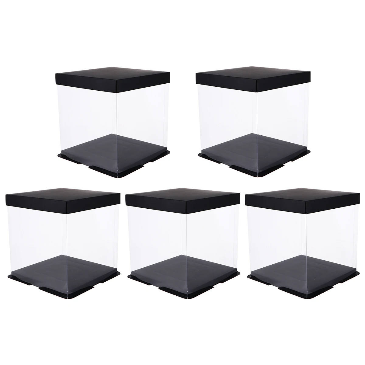 5pcs Double Layer Cake Box Fully Transparent PET Material Lightweight Compact Birthday Party Supplies Packing Box Eco Friendly
5pcs Double Layer Cake Box Fully Transparent PET Material Lightweight Compact Birthday Party Supplies Packing Box Eco Friendly