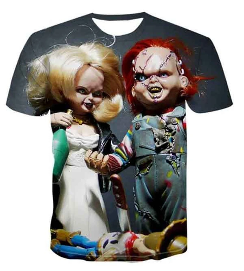 Summer Mens T Shirt Horror Chucky 3D Printed T Shirts Men Women Kids Casual Fashion Boys Girls Short Sleeve T Shirts Cool Tops
Summer Mens T Shirt Horror Chucky 3D Printed T Shirts Men Women Kids Casual Fashion Boys Girls Short Sleeve T Shirts Cool Tops