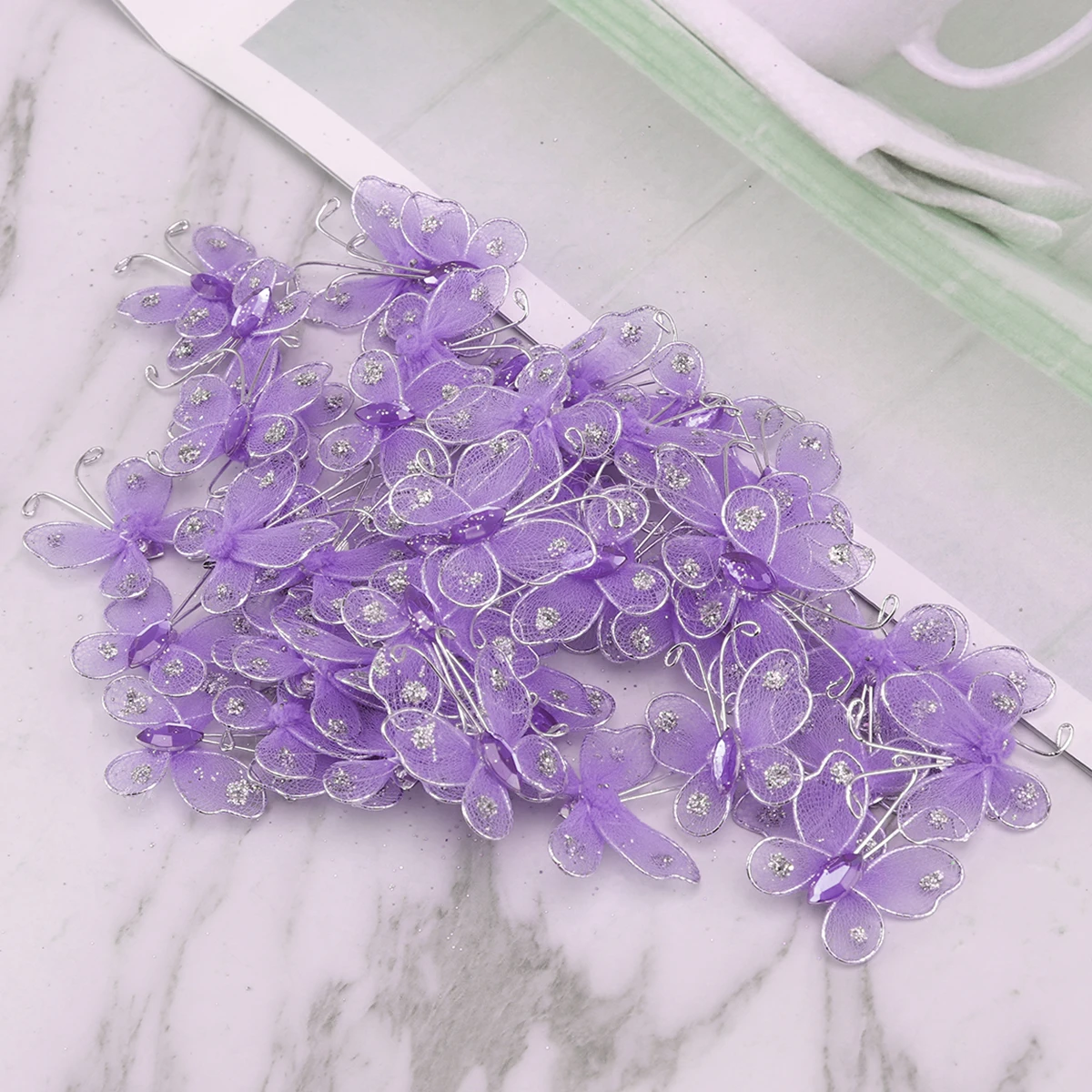 50pcs Simulation Butterfly Diy Wedding Decoration Craft Home Decor Lavender Mesh Exquisite Lifelike Design Practical Durable
50pcs Simulation Butterfly Diy Wedding Decoration Craft Home Decor Lavender Mesh Exquisite Lifelike Design Practical Durable