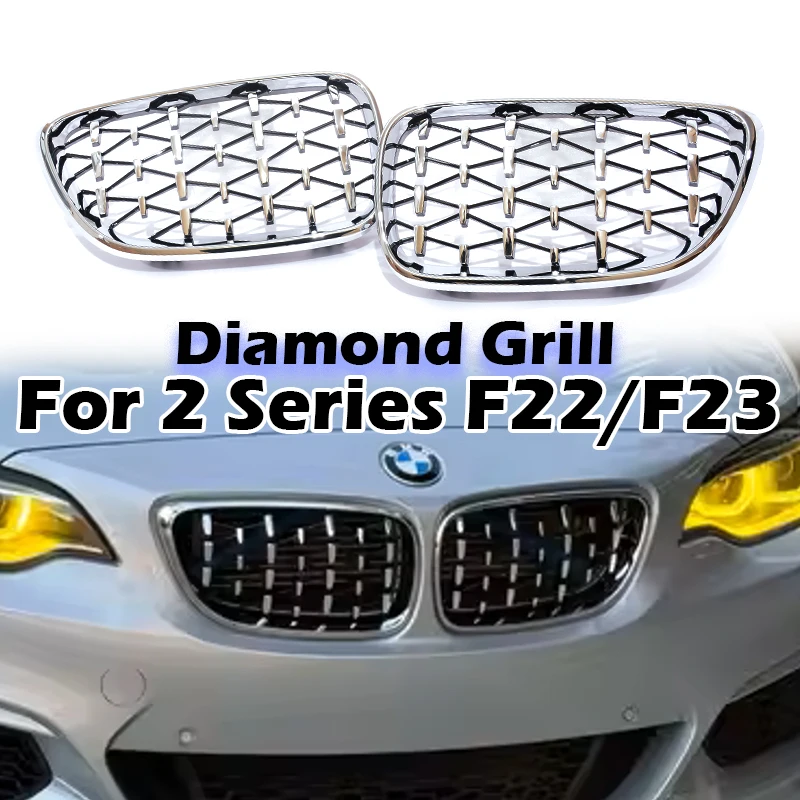 For BMW 2 Series F22 F23 F87 218i 220i 228 2014-2020 Year Chrome Silver Black Diamond Grill Performance Radiator Kidney Grille
For BMW 2 Series F22 F23 F87 218i 220i 228 2014-2020 Year Chrome Silver Black Diamond Grill Performance Radiator Kidney Grille