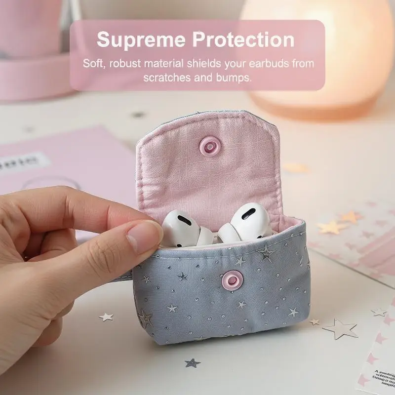 Bluetooth Headset Case Small Mini Earphone Storage Bag Stylish Protective Key Pouch for Commute Travel
Bluetooth Headset Case Small Mini Earphone Storage Bag Stylish Protective Key Pouch for Commute Travel