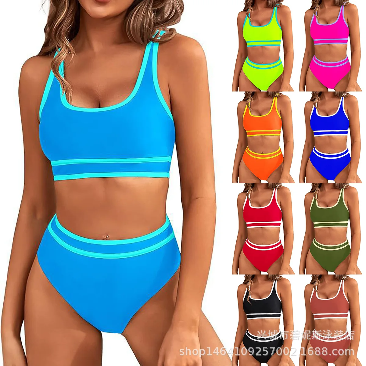 Europe and America Swimsuit Women Bikini Foreign Trade Split Body Bathe High Waist Tight Fitting Sexy Thin Motion Comfort
Europe and America Swimsuit Women Bikini Foreign Trade Split Body Bathe High Waist Tight Fitting Sexy Thin Motion Comfort