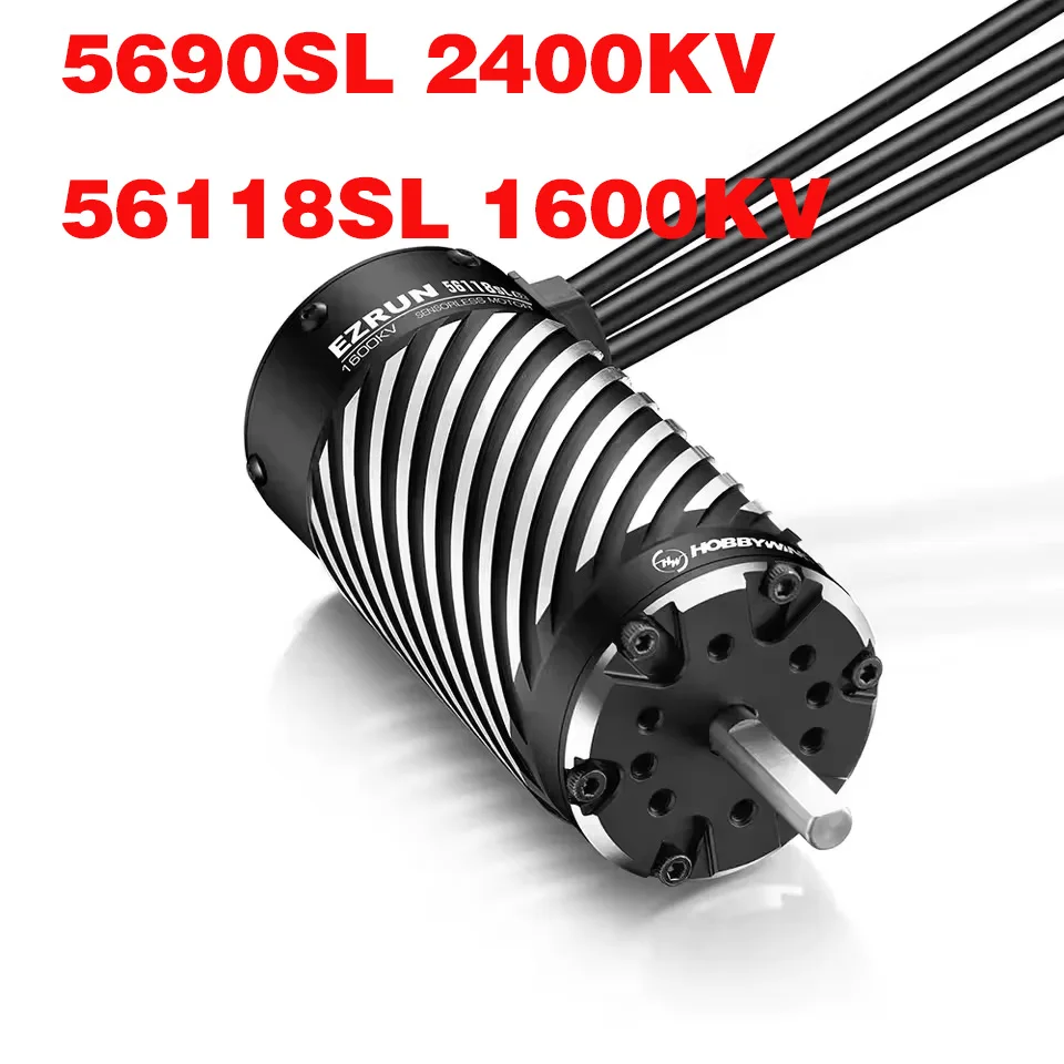 Hobbywing EzRun Motor 5690SL 2400KV 56118SL 1600KV G2 Sensorless RC Motor Suitable for 1/7 1/8 Remote Control Model Car Power
Hobbywing EzRun Motor 5690SL 2400KV 56118SL 1600KV G2 Sensorless RC Motor Suitable for 1/7 1/8 Remote Control Model Car Power