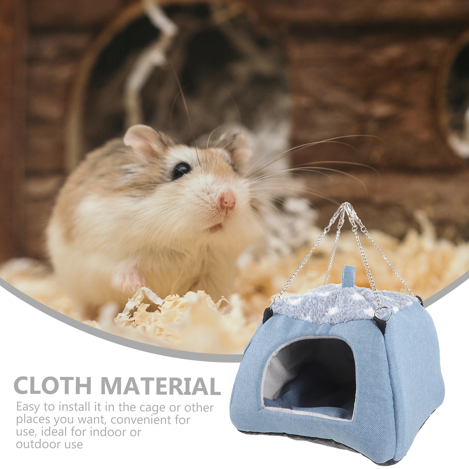 Hamster Hangout Nest Soft Wear-Resistant Small Pet Bed For Parrot Ferret Rat Chinchilla Warm Hideout Decorative Hut Cage
Hamster Hangout Nest Soft Wear-Resistant Small Pet Bed For Parrot Ferret Rat Chinchilla Warm Hideout Decorative Hut Cage