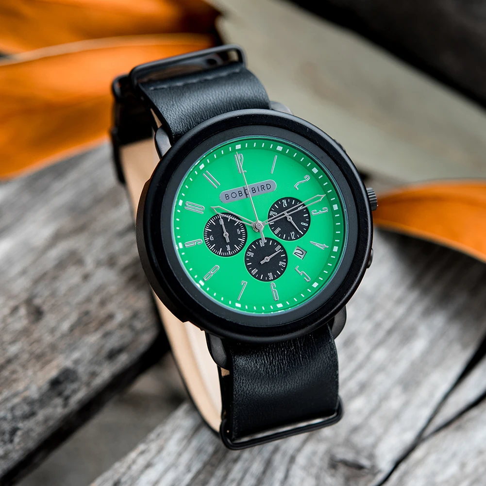 BOBO BIRD Watches for Men Top Luxury Brand Man Chronograph Watch Hand Polished Natural Solid Wood Wristwatch Wooden Gift Box
BOBO BIRD Watches for Men Top Luxury Brand Man Chronograph Watch Hand Polished Natural Solid Wood Wristwatch Wooden Gift Box