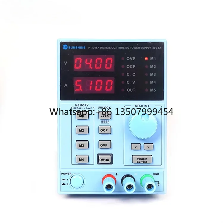 P-3005A 30V 5A Output Digital Display DC Power Supply Adjustable High-precision Lab Power Supply for Phone Repair
P-3005A 30V 5A Output Digital Display DC Power Supply Adjustable High-precision Lab Power Supply for Phone Repair