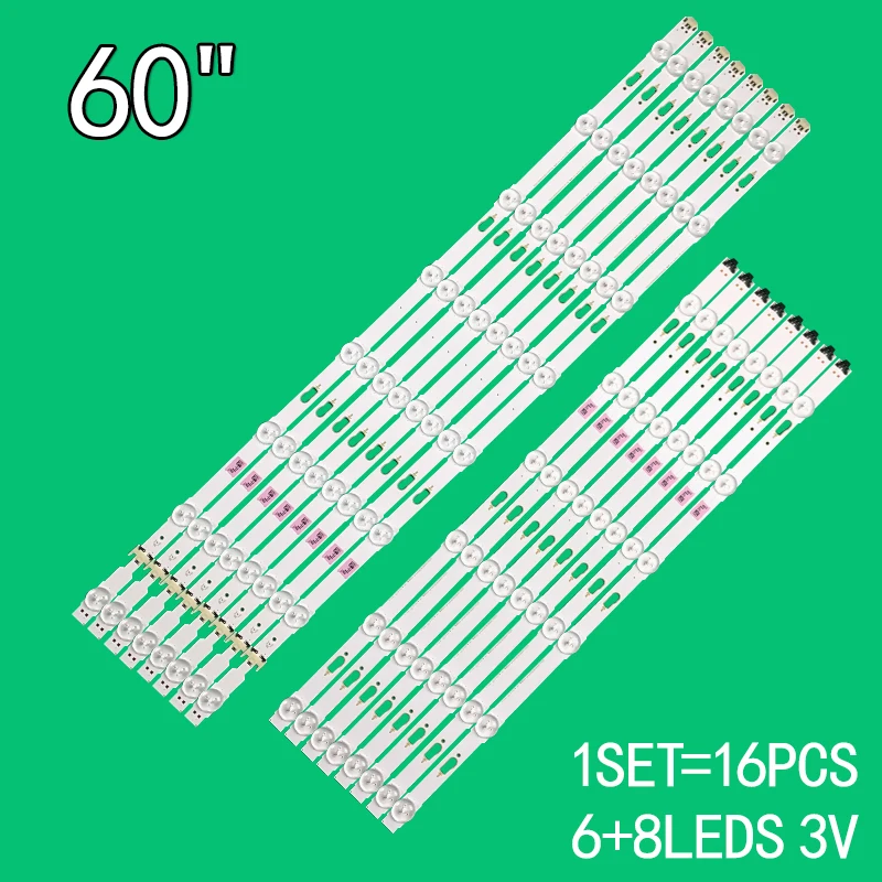 16pcs 60 inch LED backlight V5DU-600DCA-R1 600DCB, suitable for Samsung UE60KU6000K CY-GK060HQSV1H GJ060HGSV7H 60JU6000 UN60JU71
16pcs 60 inch LED backlight V5DU-600DCA-R1 600DCB, suitable for Samsung UE60KU6000K CY-GK060HQSV1H GJ060HGSV7H 60JU6000 UN60JU71