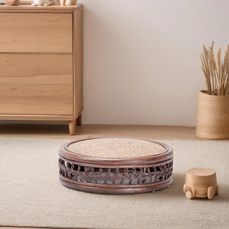 Rattan Chinese futon household antique drum stool drum pier tatami mat meditationmat static seat
Rattan Chinese futon household antique drum stool drum pier tatami mat meditationmat static seat