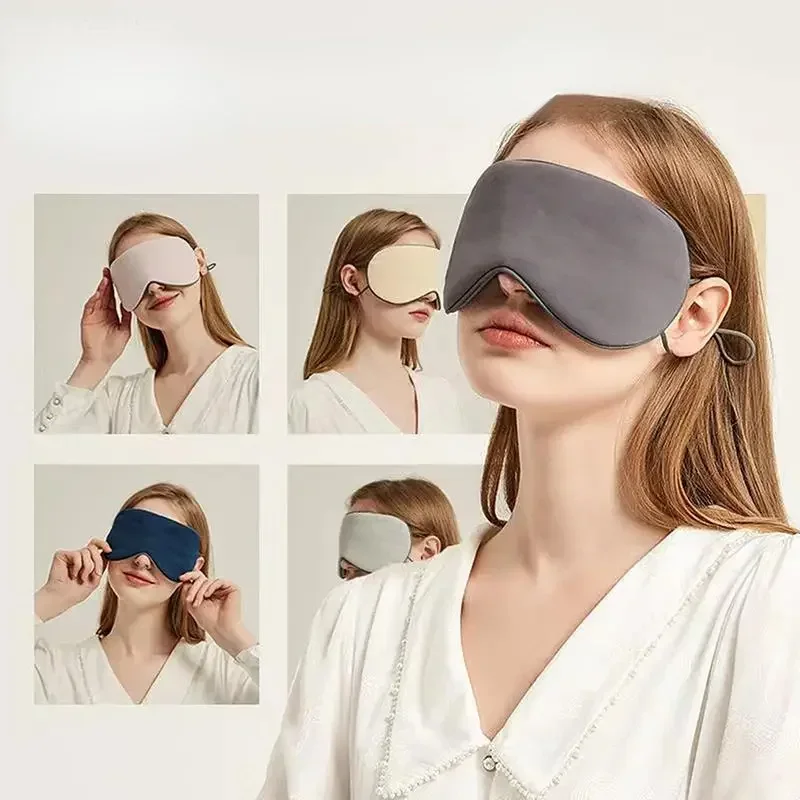 Korean-style ice silk sleeping eye mask, warm and cool dual-use, adjustable travel light-blocking breathable eye mask.
Korean-style ice silk sleeping eye mask, warm and cool dual-use, adjustable travel light-blocking breathable eye mask.