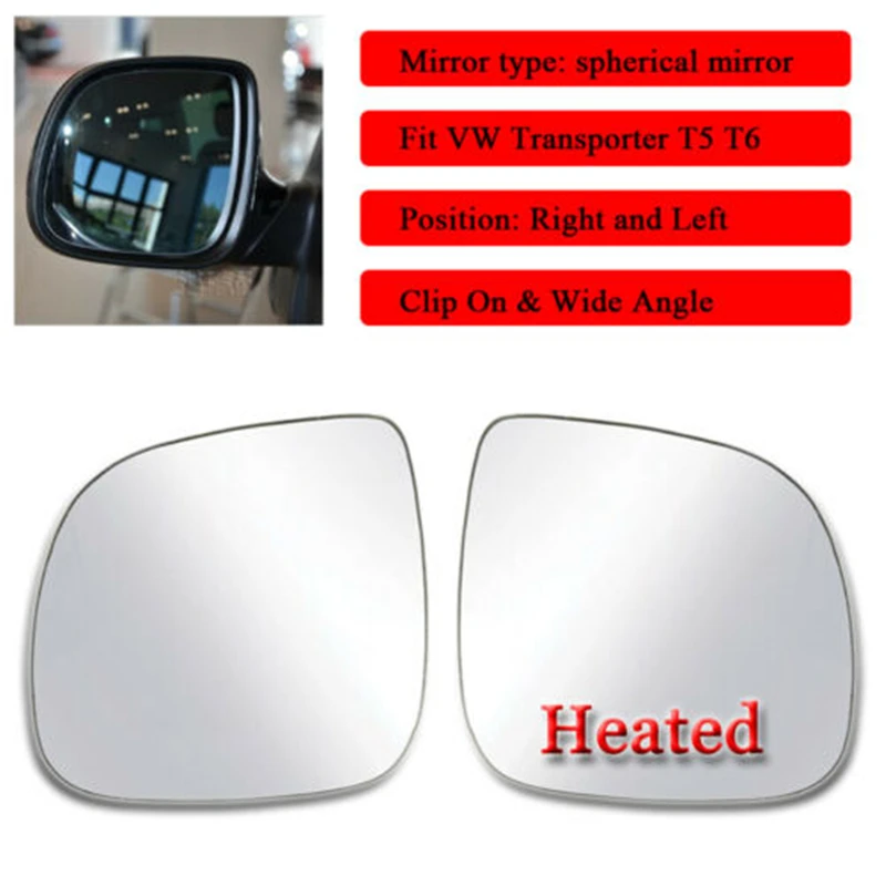 Heated Rearview Mirror Reflector Glass For Volkswagen Transporter T5 2010-2019 Wide Angle Clip On Electric Heating Glass
Heated Rearview Mirror Reflector Glass For Volkswagen Transporter T5 2010-2019 Wide Angle Clip On Electric Heating Glass